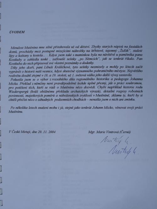 Výběr z díla J. Micka od Mgr. Vintrové