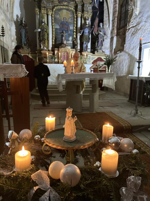 Kostel sv Bartoloměje 24.12. 2024 - Půlnoční mše.