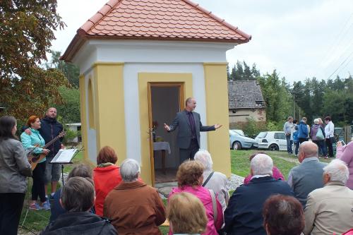 Vysvěcení kapličky Panny Marie na Erazimu