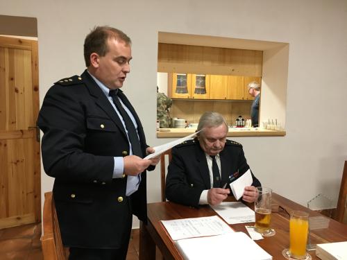 Výroční schůze JSDH v Mutěníně