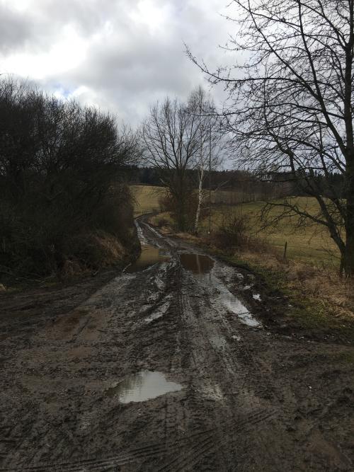 Oprava cesty k vodárně